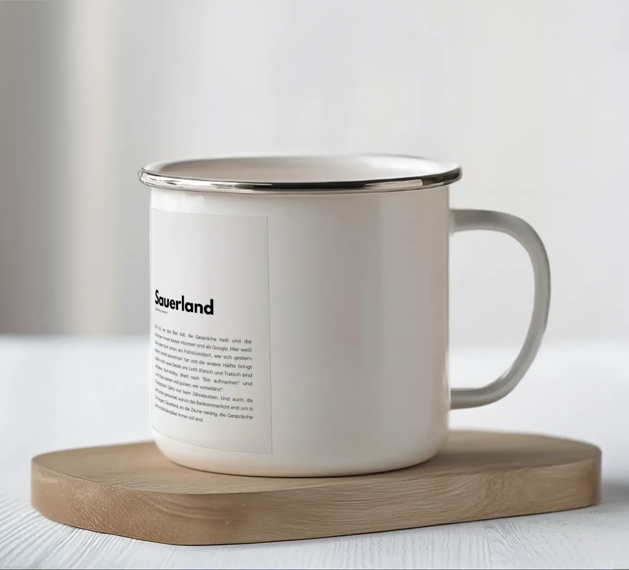 Definition Sauerland tazza in smalto da DigiWunderwerk