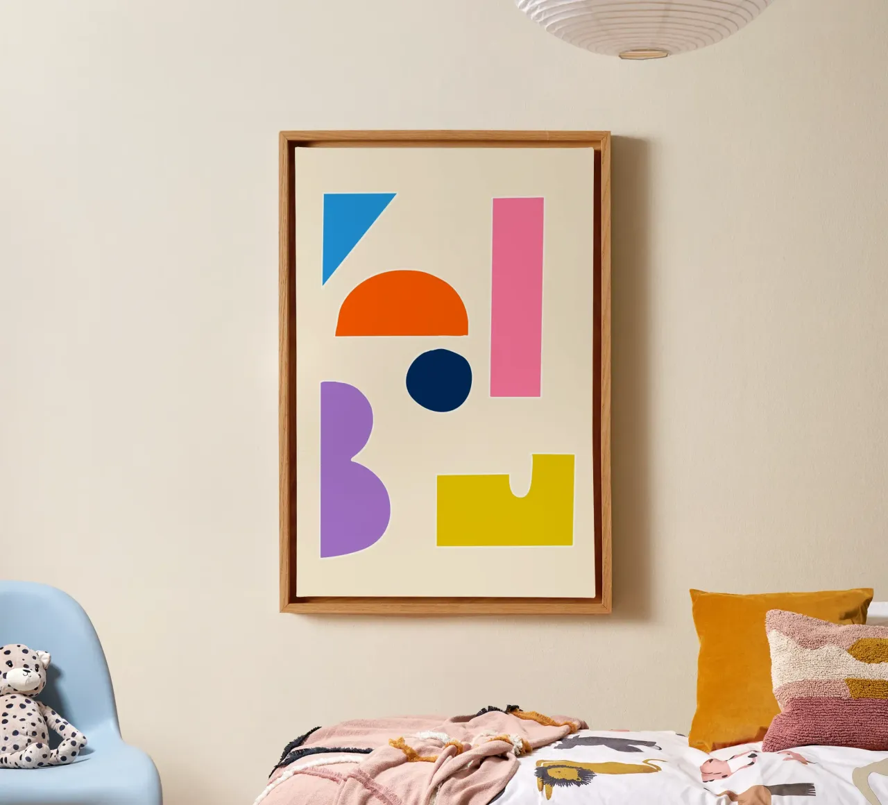 Shapes 17 canvas met Baklijst van Studio Memb