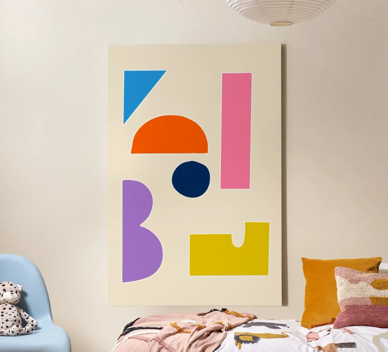 Shapes 17 canvas met Baklijst van Studio Memb