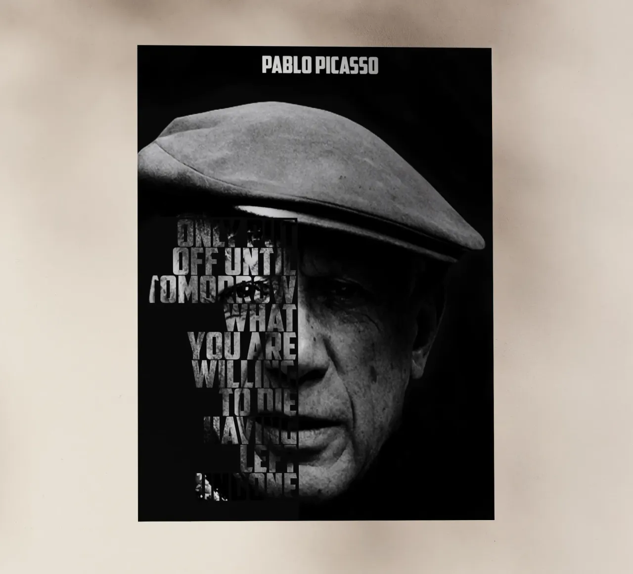 Pablo Picasso Quotes pellicola backlit da Gunawan Rb