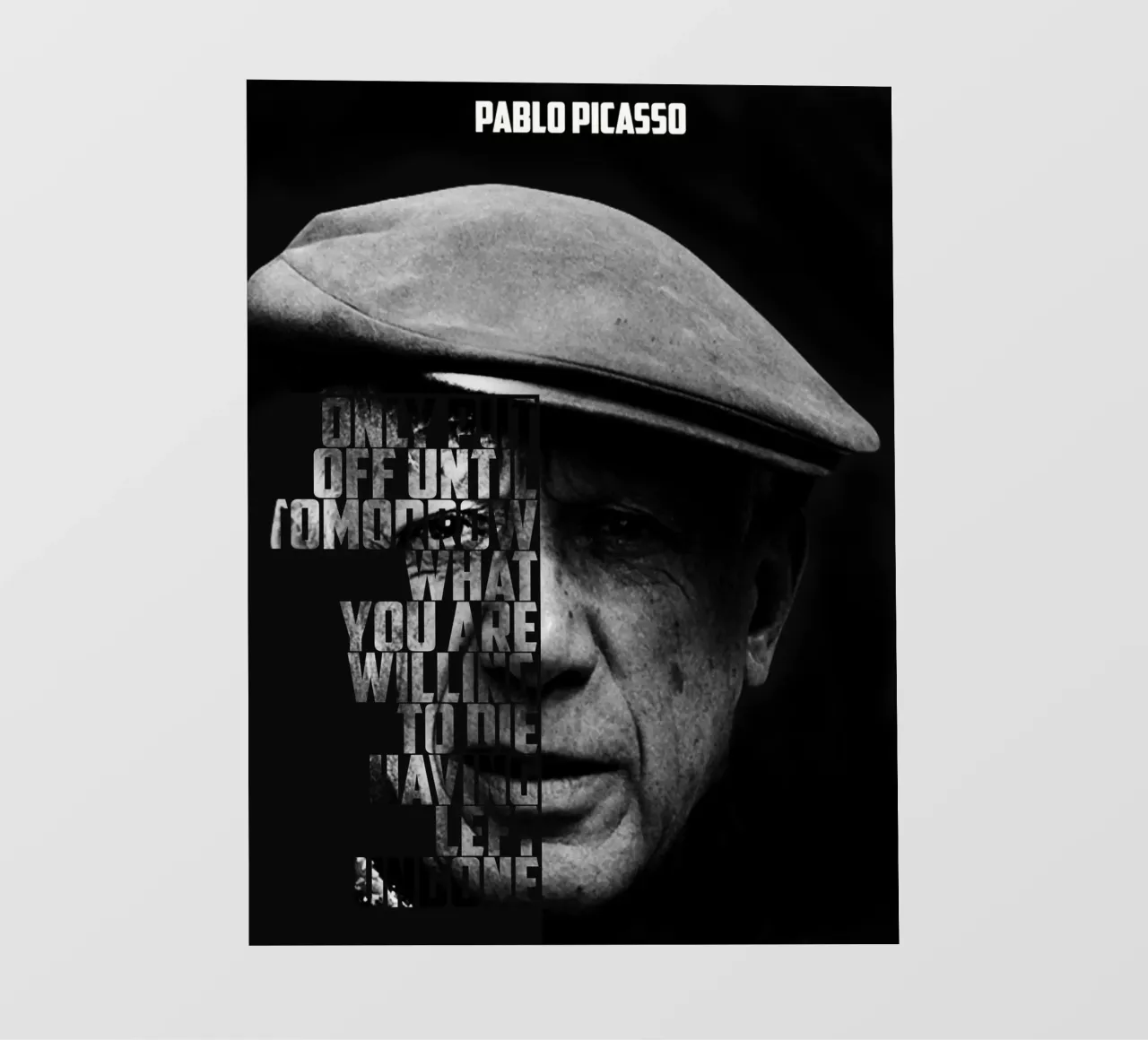 Pablo Picasso Quotes pellicola backlit da Gunawan Rb