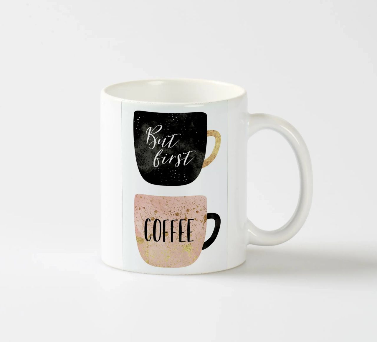But First, Coffee Keramik Tasse von Elisabeth Fredriksson