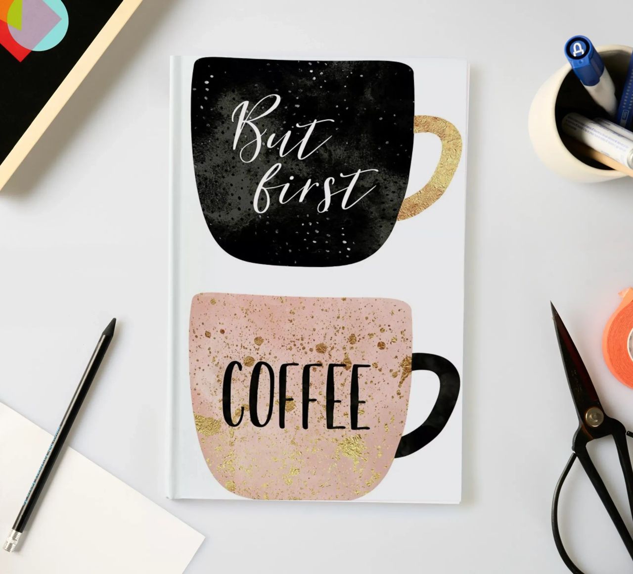 But First, Coffee notebook by Elisabeth Fredriksson