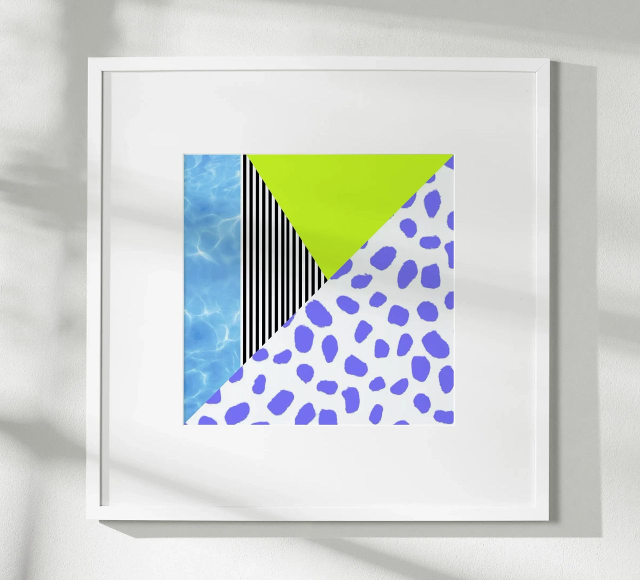 Post Modern Summer poster con marco de madera de Vasare Nar