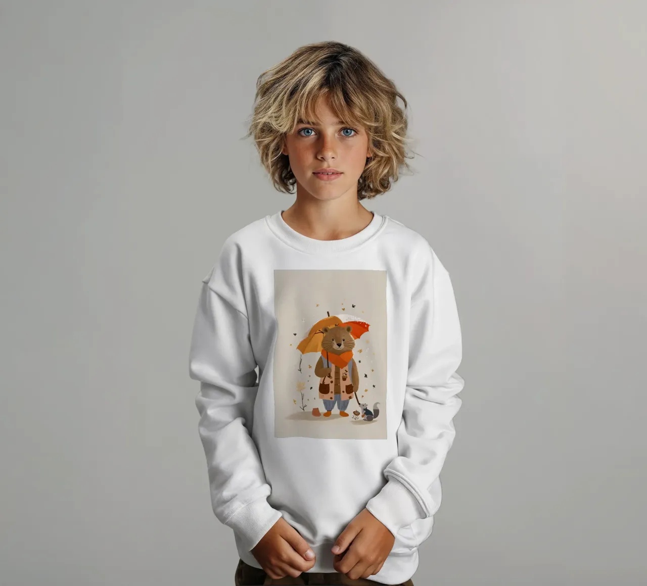Foglie d'oro felpa bambino da KidzStudio