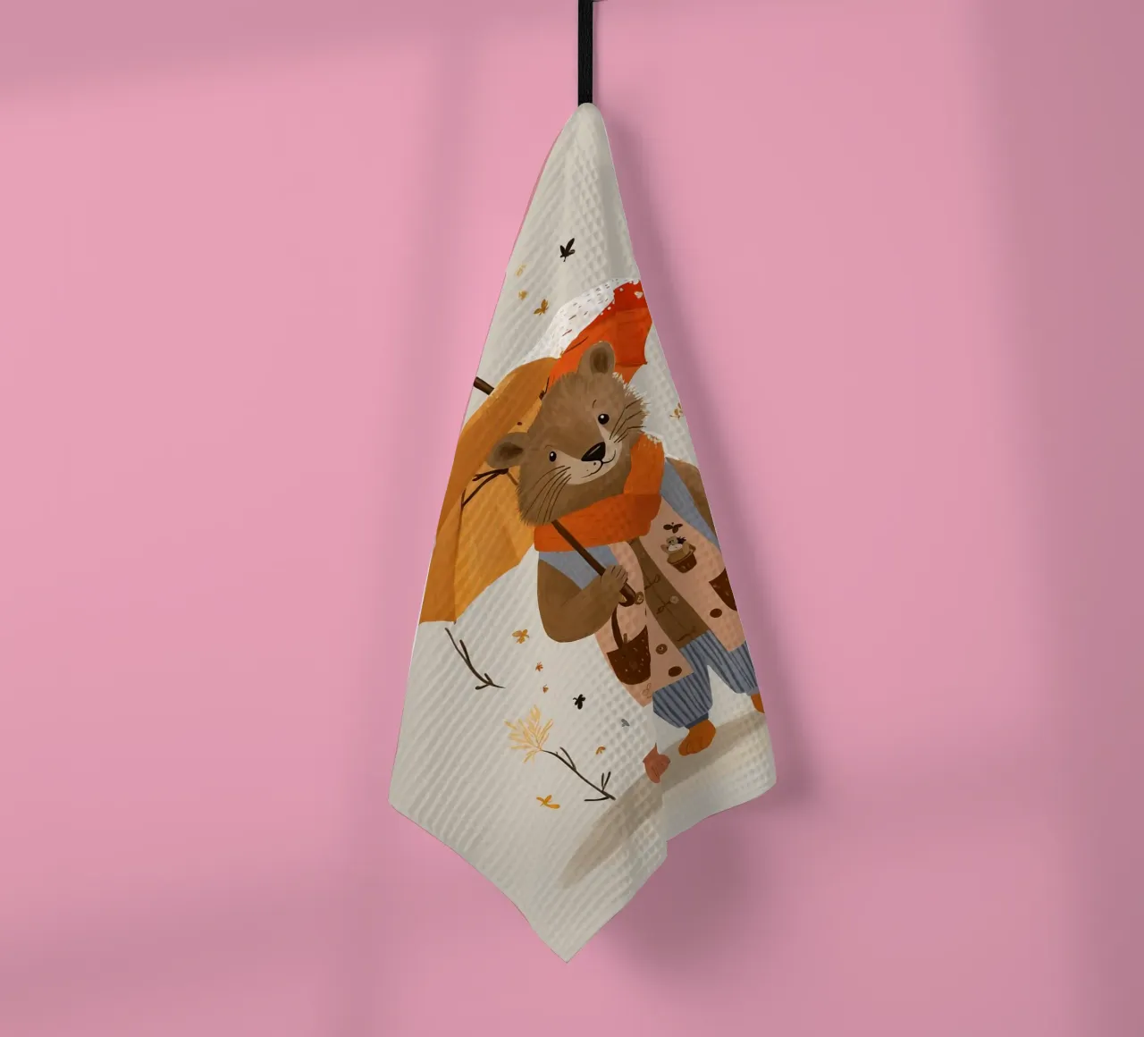 Foglie d'oro canovaccio da cucina da KidzStudio