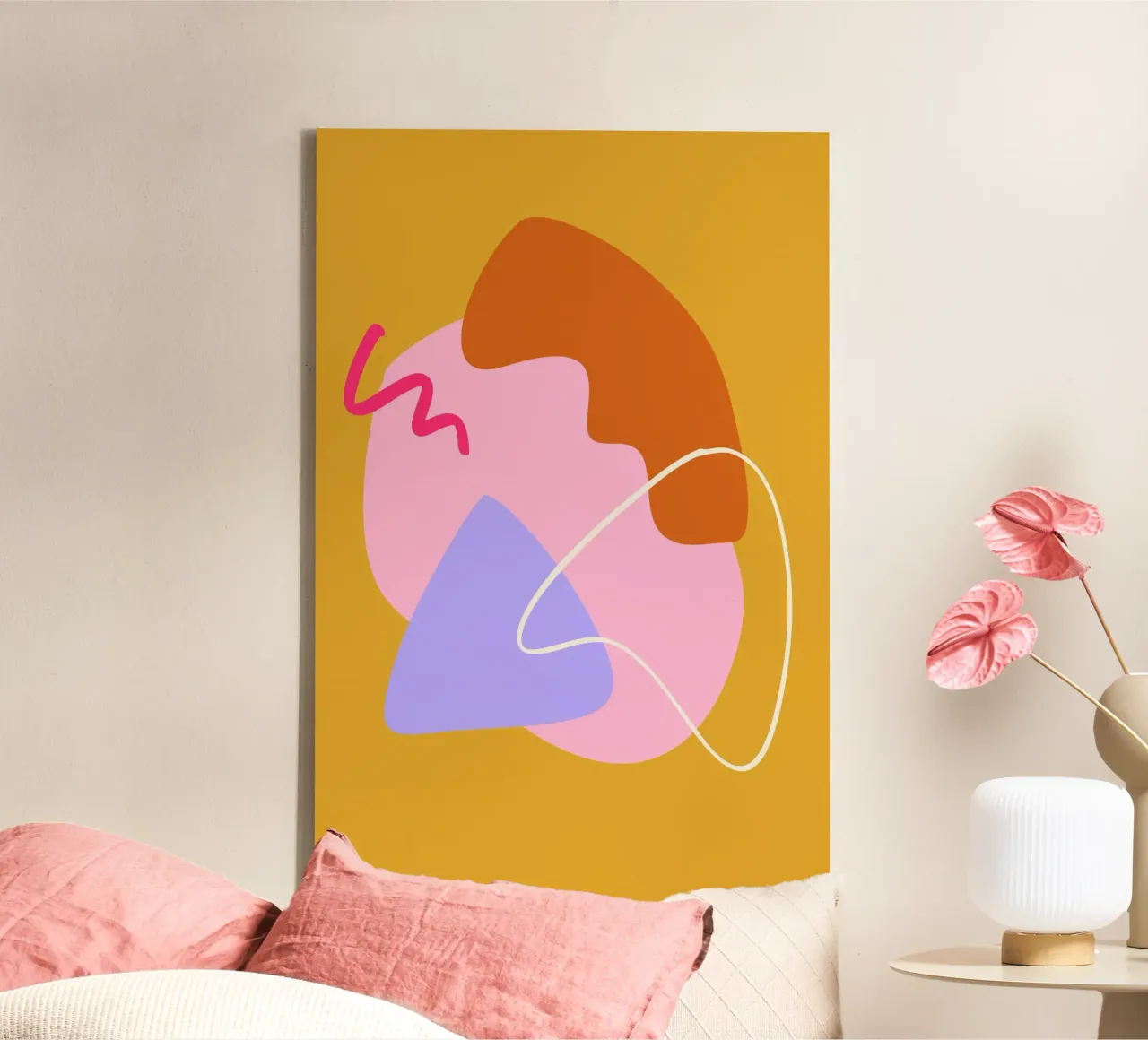 Shapes 19X canvas met Baklijst van Studio Memb