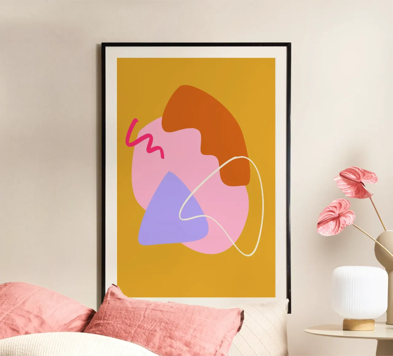 Shapes 19X poster con telaio in alluminio da Studio Memb