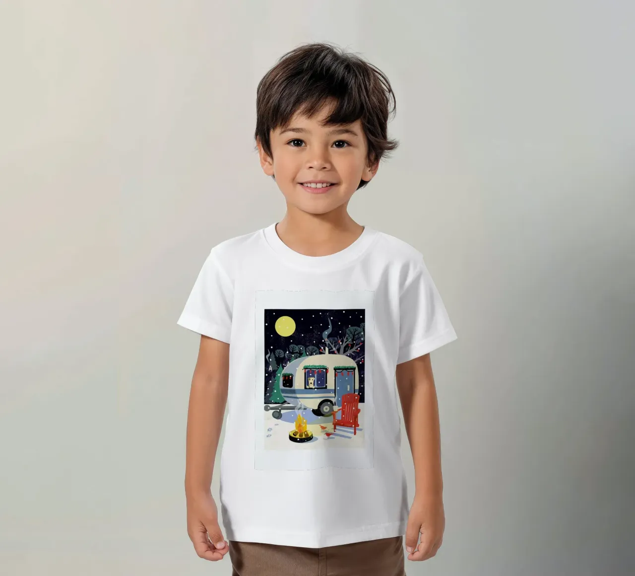 Cosy Caravan kids t-shirt by Rocket68
