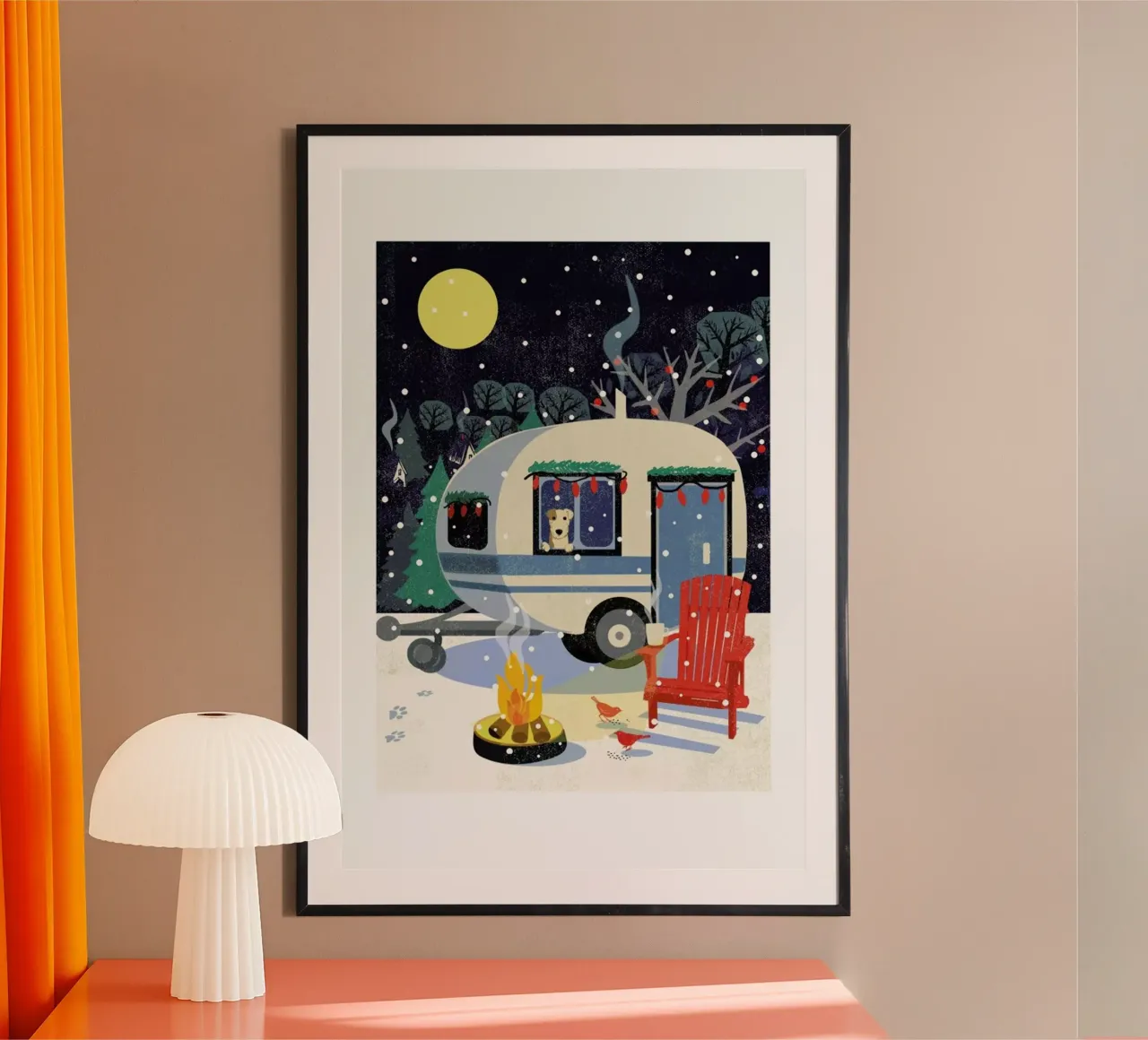Cosy Caravan carta hahnemühle da Rocket68