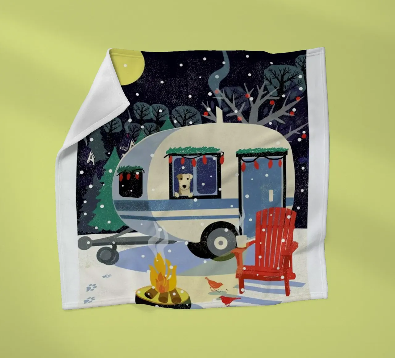 Cosy Caravan coperta in pile da Rocket68