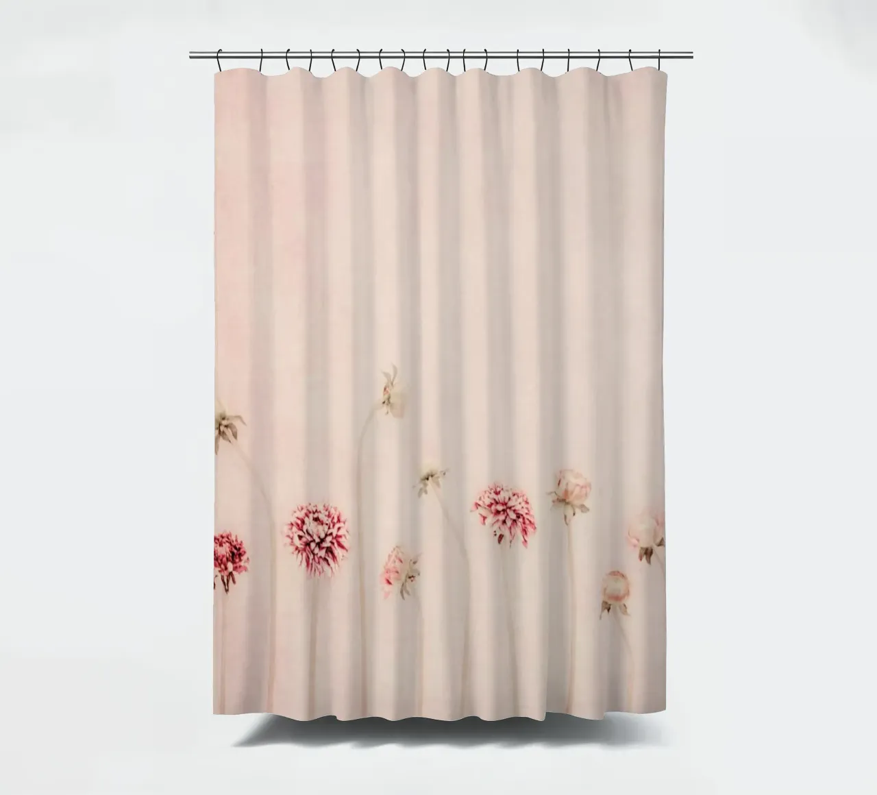 Cameo Pink shower curtain by Ingrid Beddoes