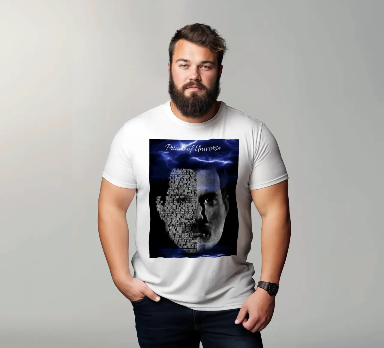 Principe dell'Universo t-shirt da Gunawan Rb