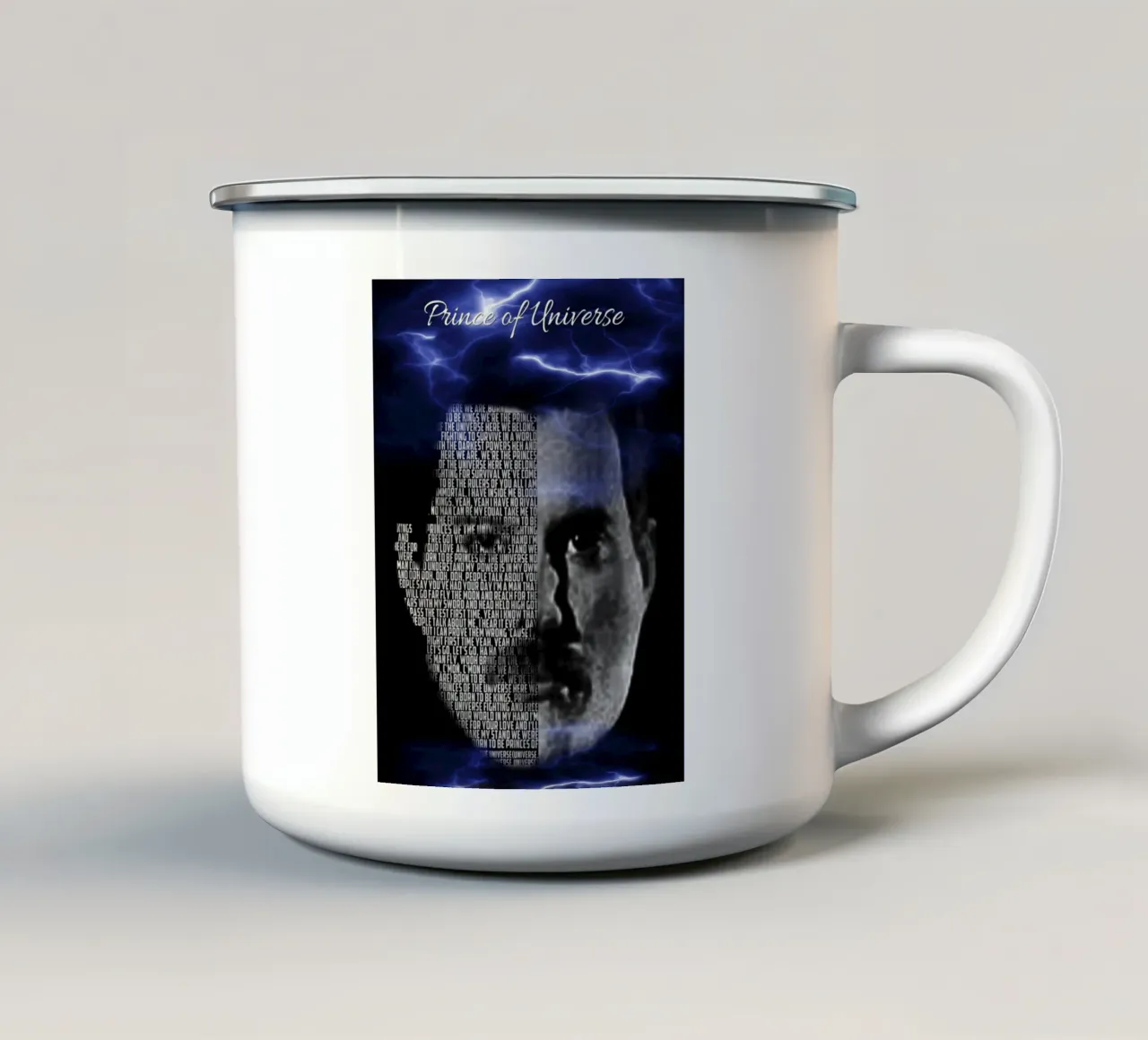 Principe dell'Universo tazza in smalto da Gunawan Rb