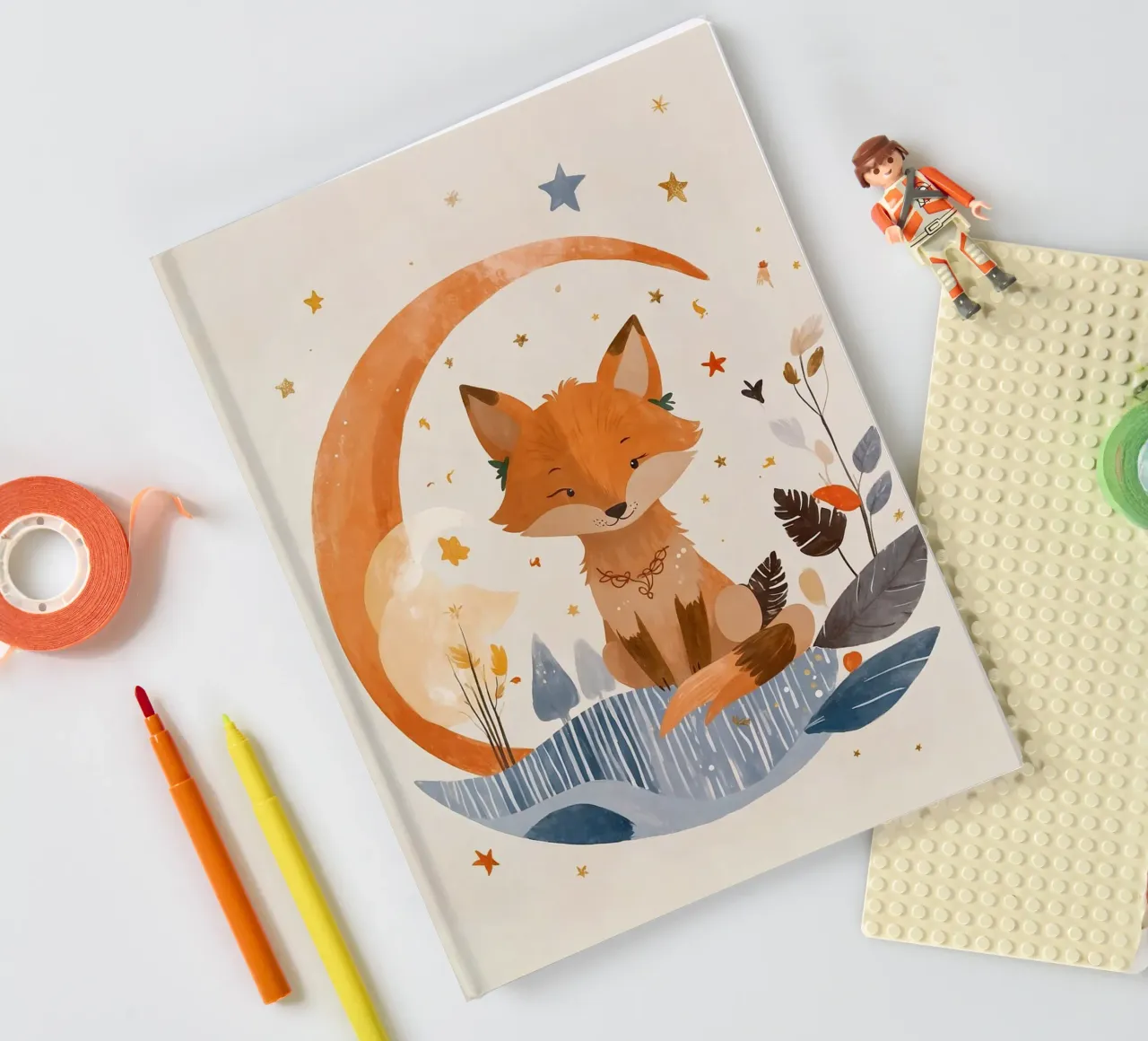Petit renard, grands rêves carnet de notes de KidzStudio
