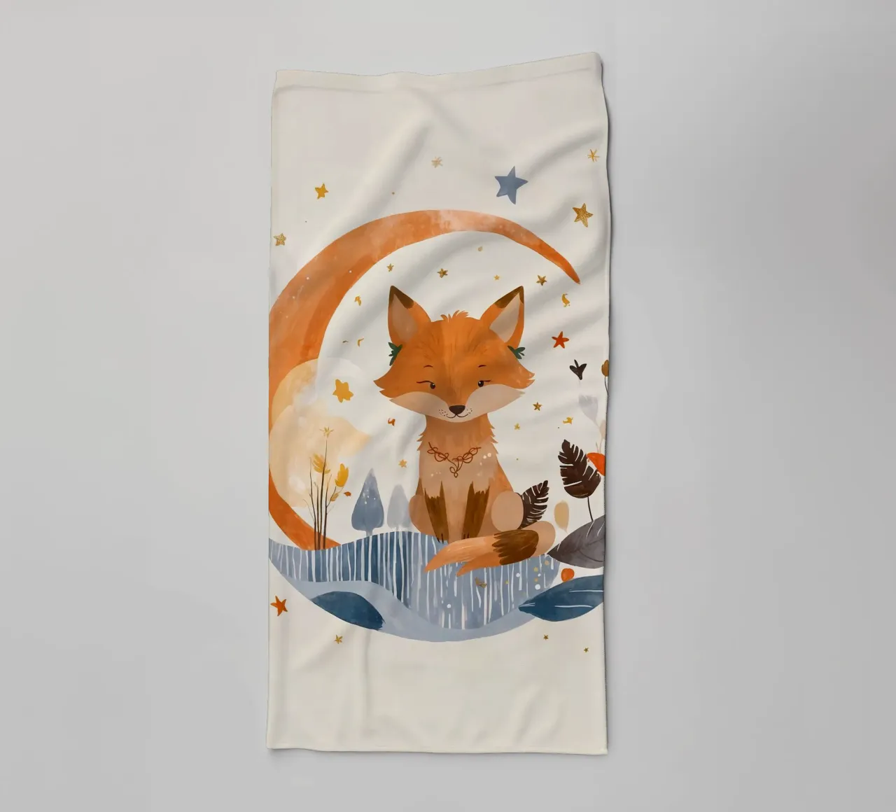 Kleiner Fuchs, große Träume Handtuch von KidzStudio