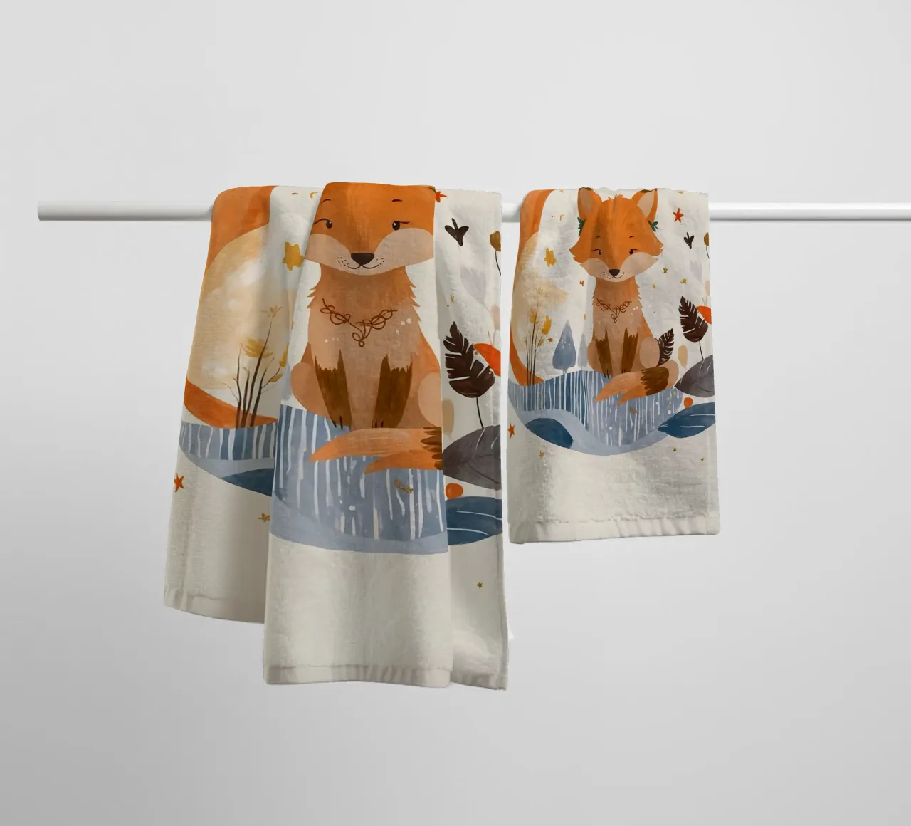 Kleiner Fuchs, große Träume Handtuch von KidzStudio