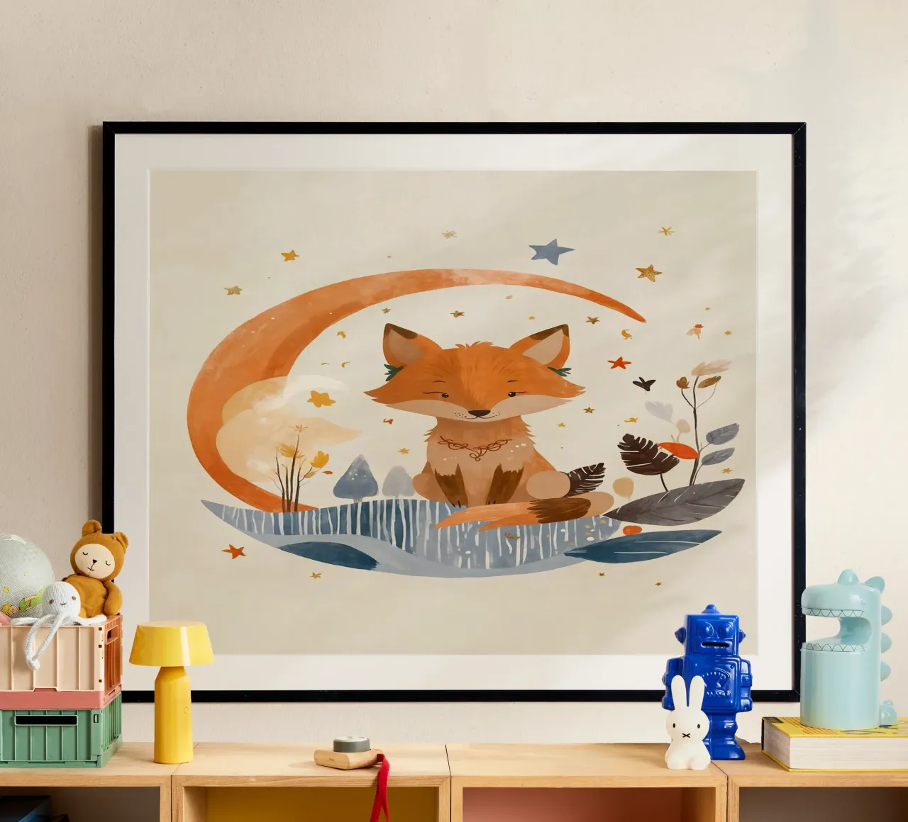 Piccola volpe, grandi sogni poster da KidzStudio