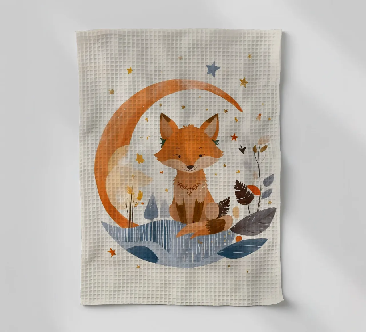 Kleiner Fuchs, große Träume Geschirrtuch von KidzStudio