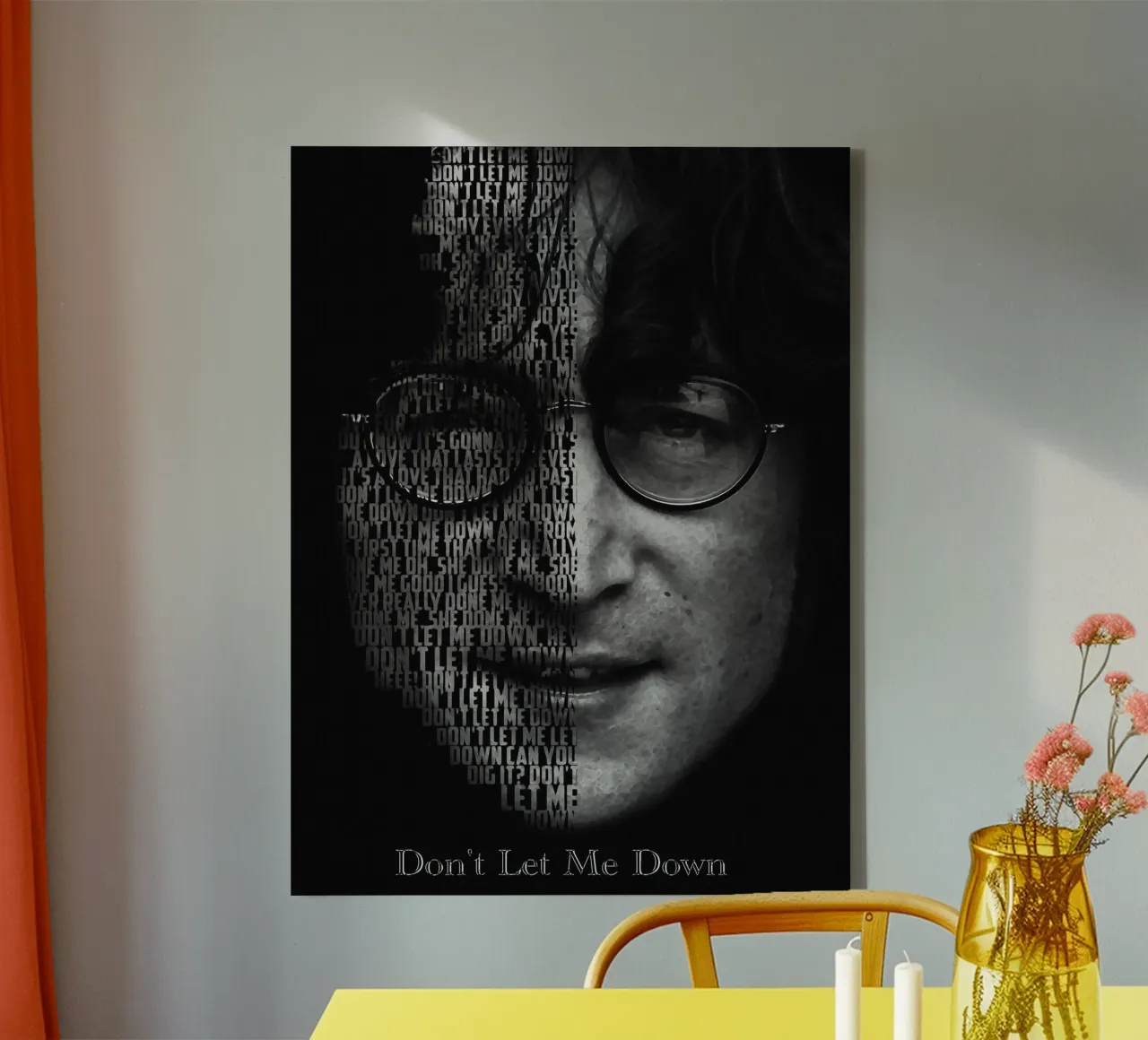 Don't Let Me Down canvas by Gunawan Rb