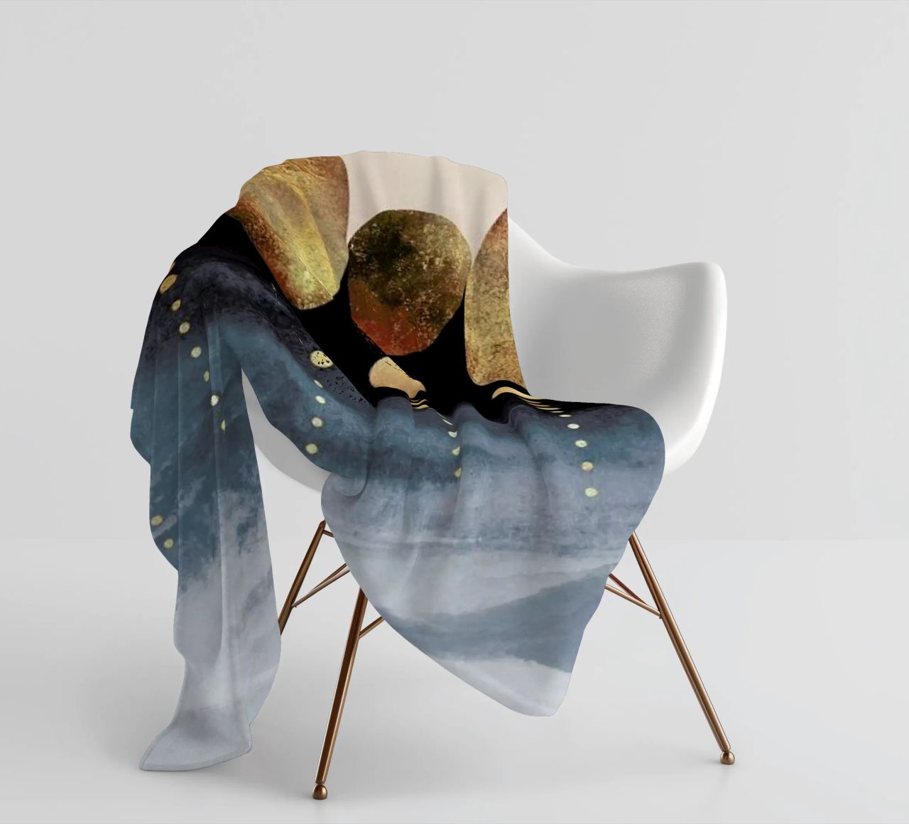 Natural Abstraction fleece blanket by Elisabeth Fredriksson