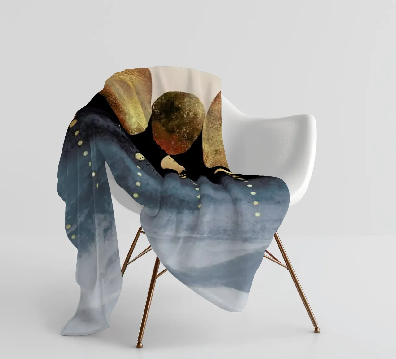 Natural Abstraction fleece blanket by Elisabeth Fredriksson