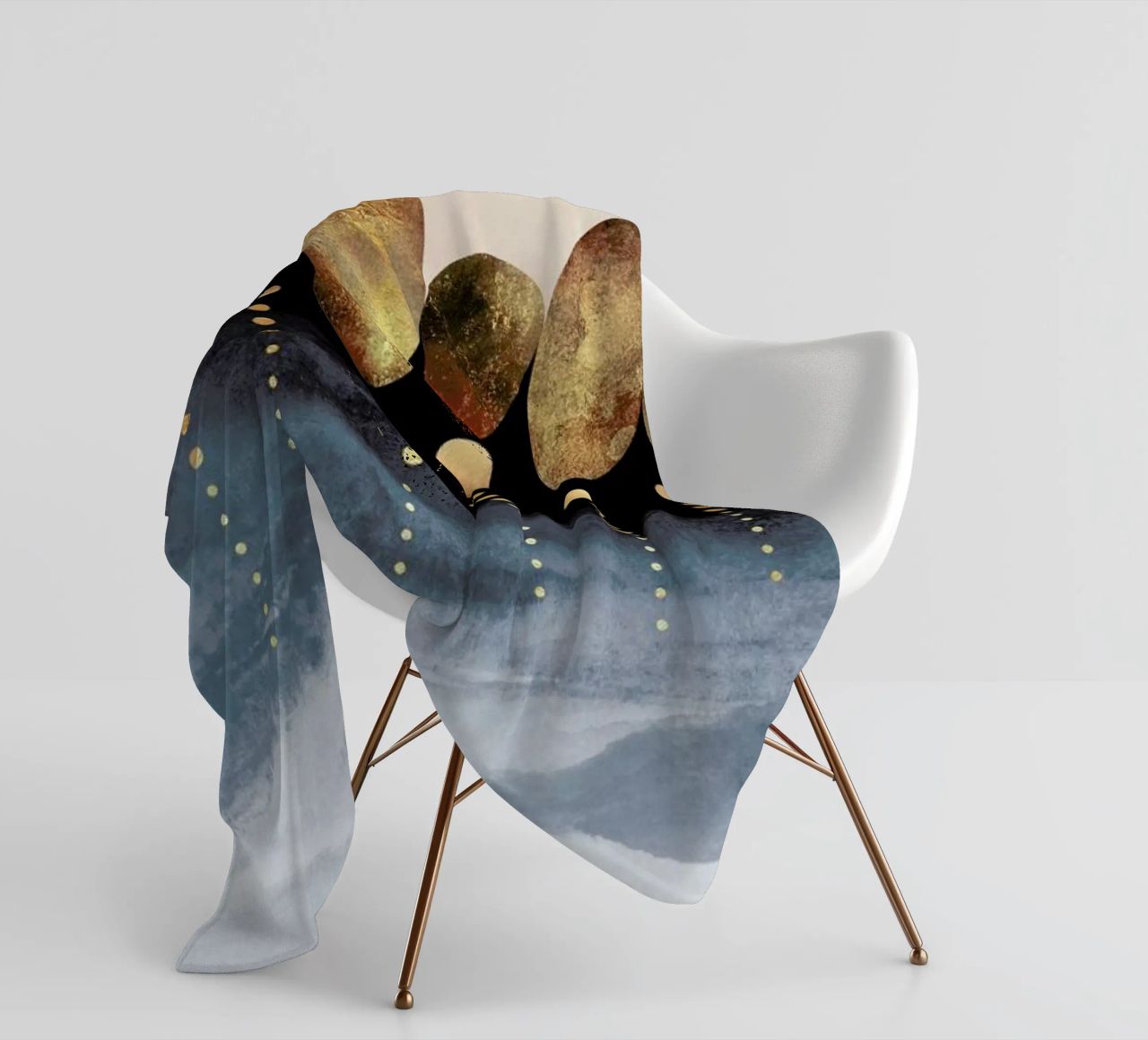 Natural Abstraction fleece blanket by Elisabeth Fredriksson