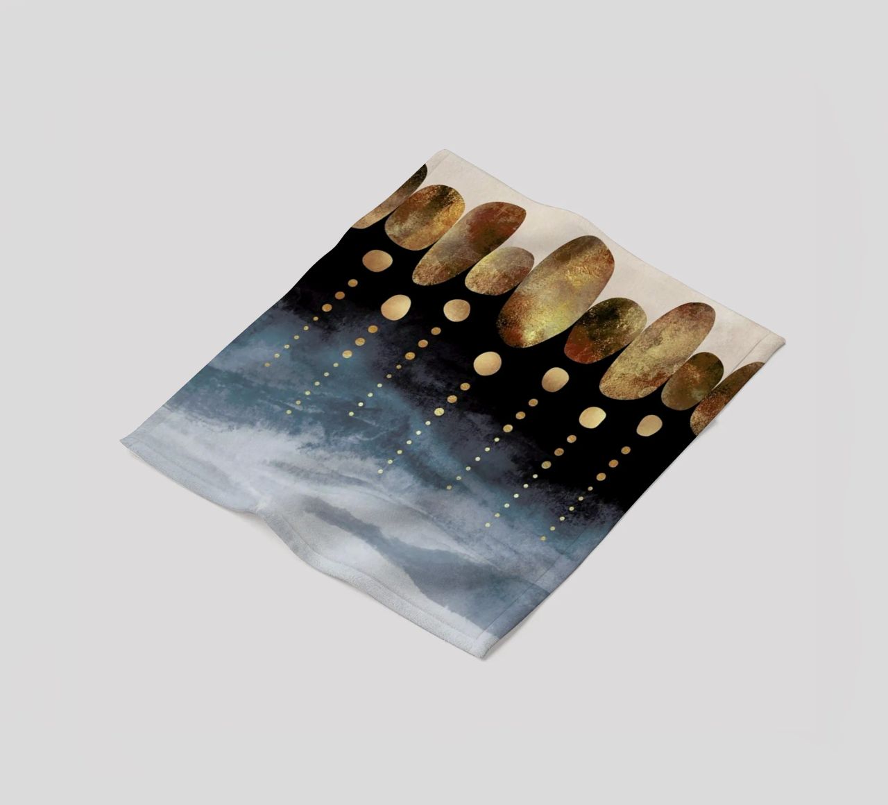 Natural Abstraction fleece blanket by Elisabeth Fredriksson