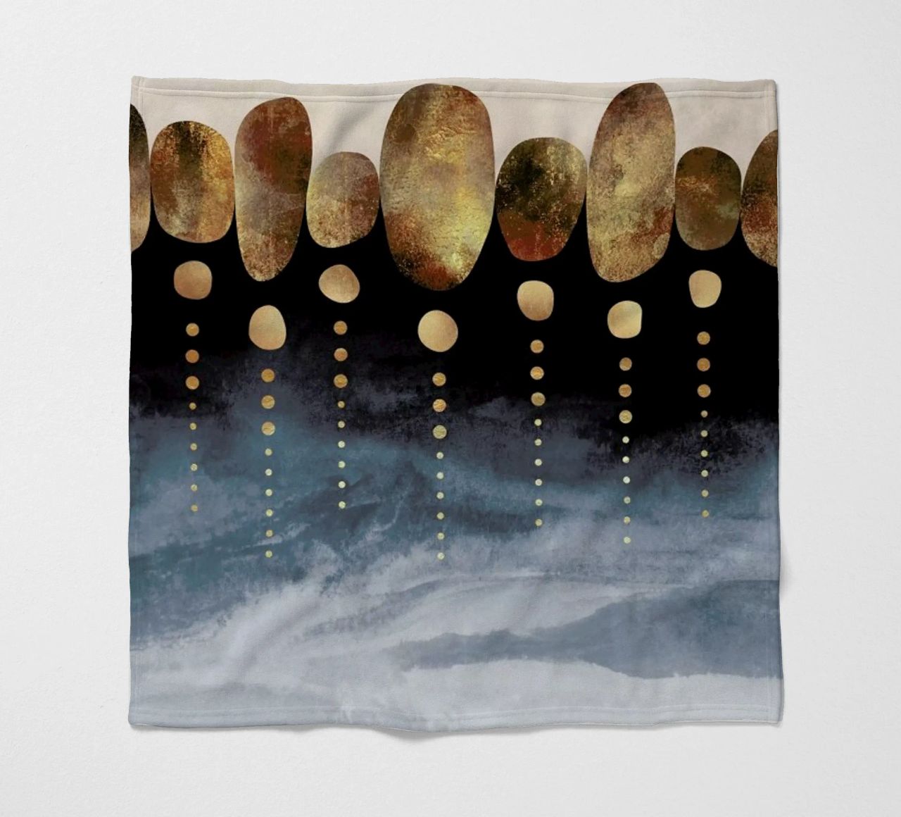 Natural Abstraction fleece blanket by Elisabeth Fredriksson