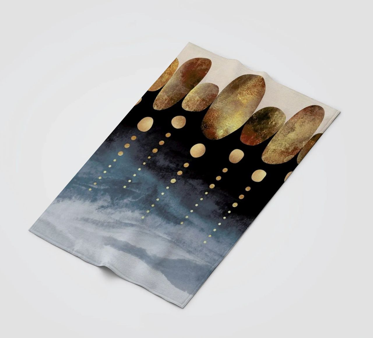 Natural Abstraction fleece blanket by Elisabeth Fredriksson