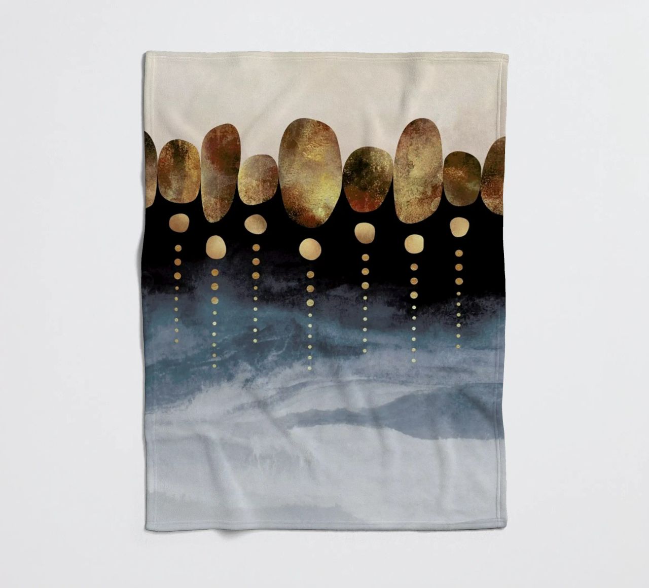 Natural Abstraction fleece blanket by Elisabeth Fredriksson