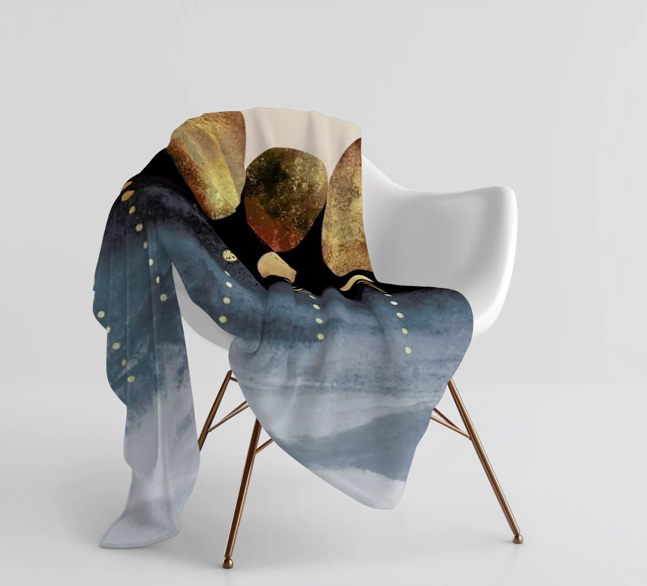Natural Abstraction fleece blanket by Elisabeth Fredriksson