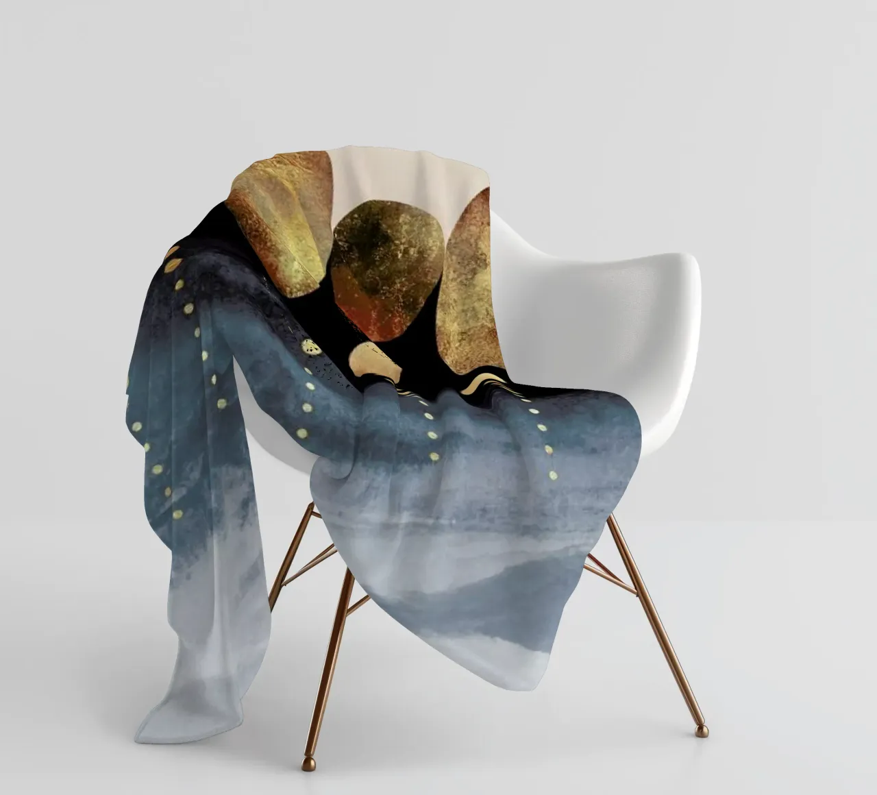 Natural Abstraction fleece blanket by Elisabeth Fredriksson