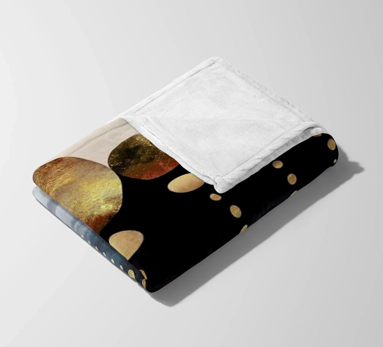 Natural Abstraction fleece blanket by Elisabeth Fredriksson