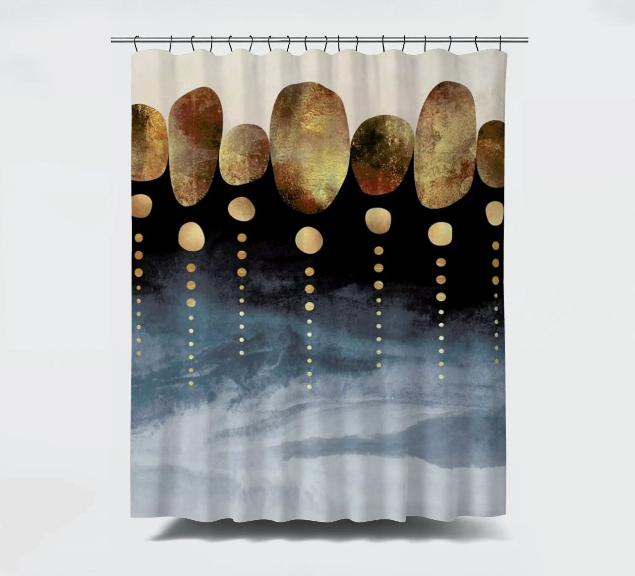 Natural Abstraction cortina de baño de Elisabeth Fredriksson