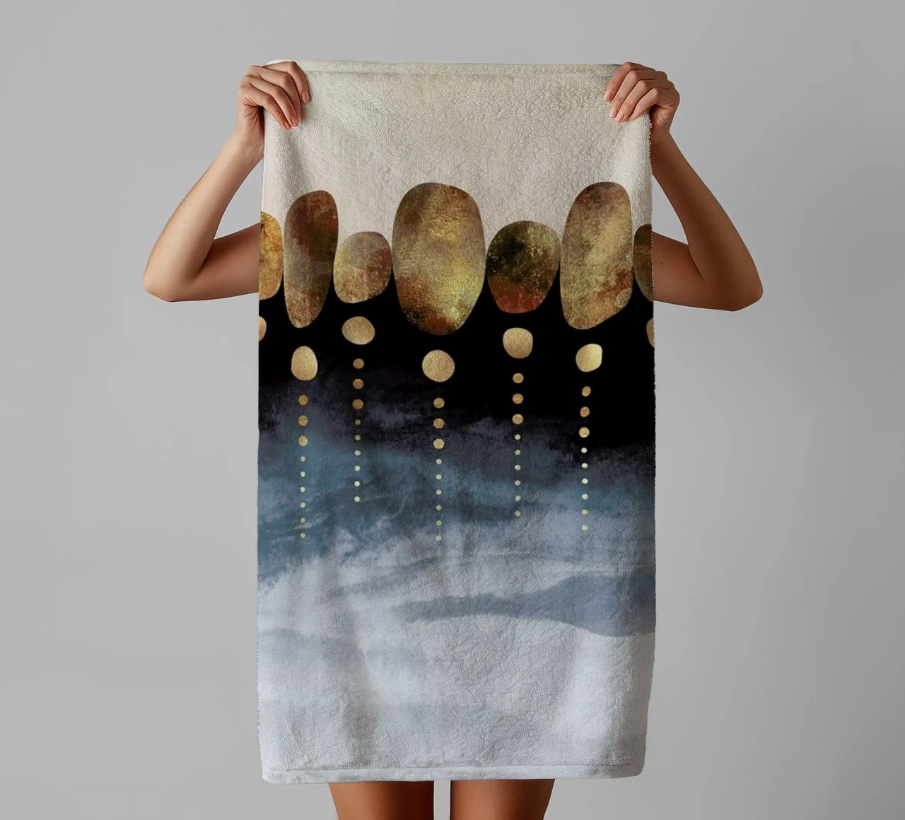Natural Abstraction towel by Elisabeth Fredriksson