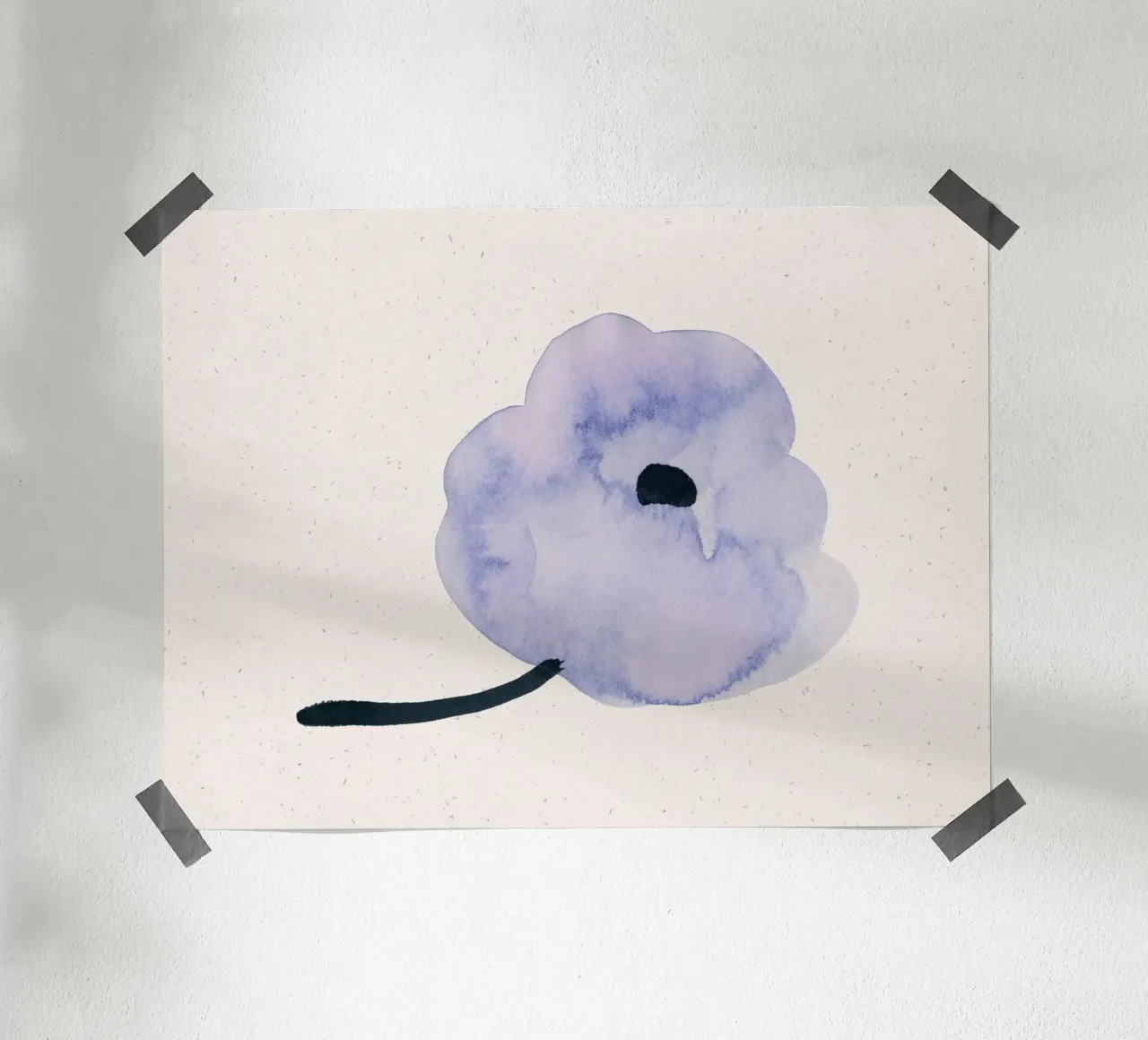 Blue Blooms 01 carta hahnemühle da Leaflover