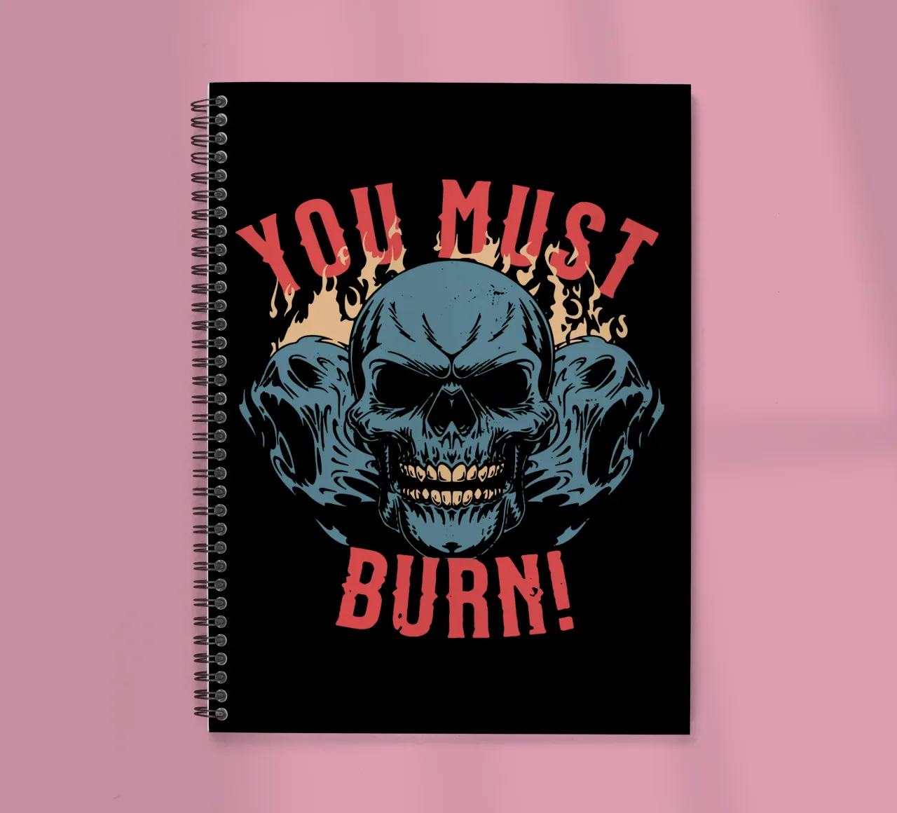 You Must Burn spiral notebook by Gunawan Rb