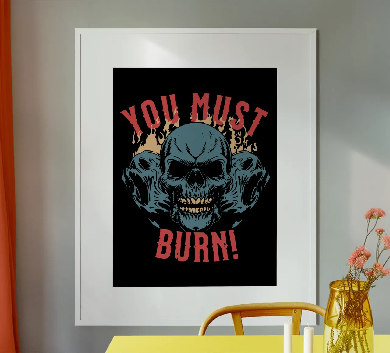 Devi bruciare poster da Gunawan Rb