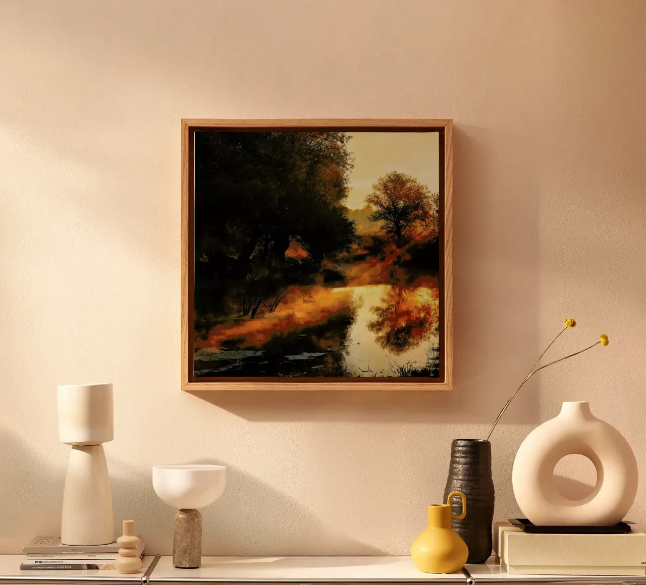 When Nature Paints With Light I - Leicher Oliver tela con Cornice a cassetta da Pictufy