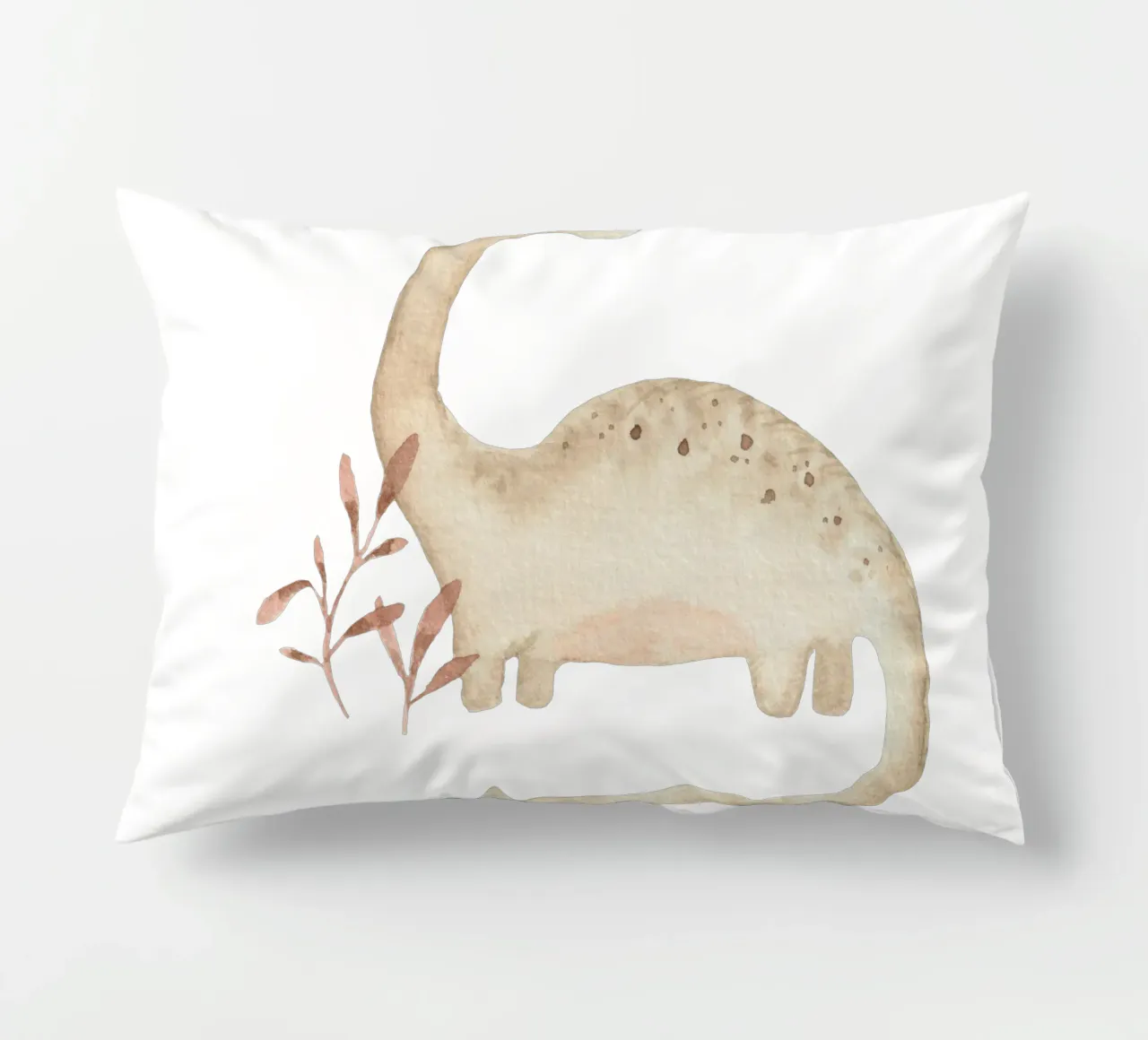 Dino con farfalla - illustrazione per l'asilo nido cuscino da youdiful