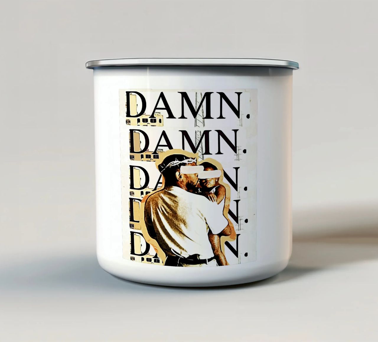 Dannazione Dannazione Kendrick Lamar 2 Arte tazza in smalto da music soul