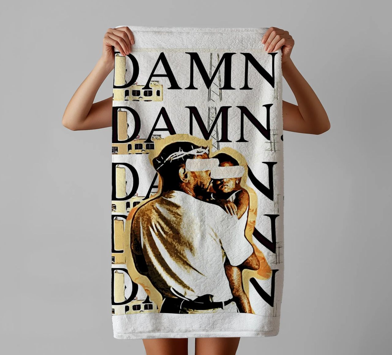 Damn Damn kendrick lamar 2 Art serviette de bain de music soul