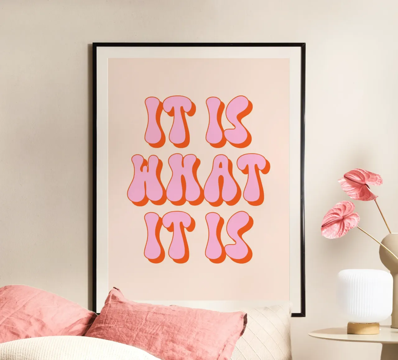 It Is What It Is Quote hahnemühle by Paigaam Studio