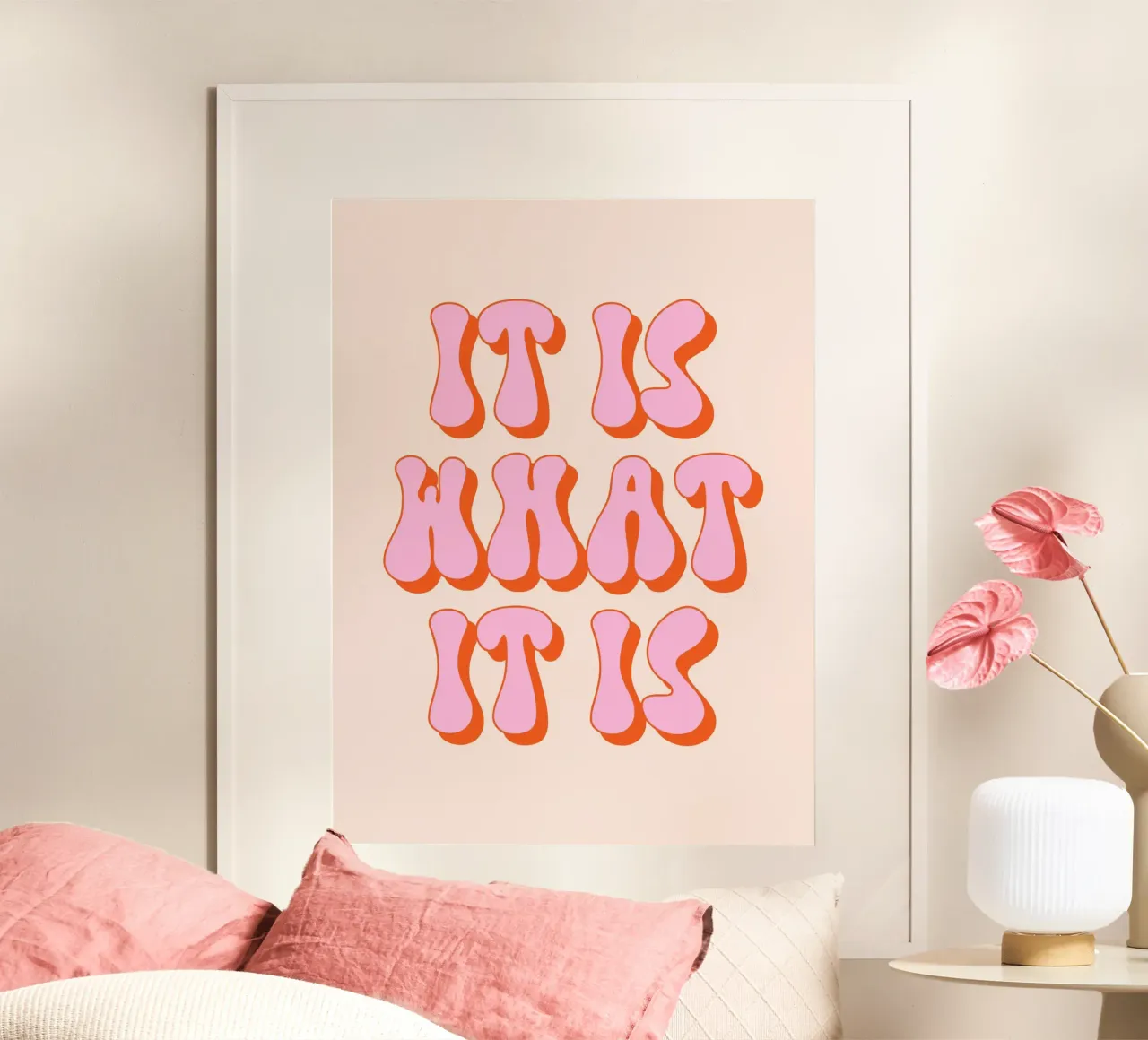 It Is What It Is Quote hahnemühle by Paigaam Studio
