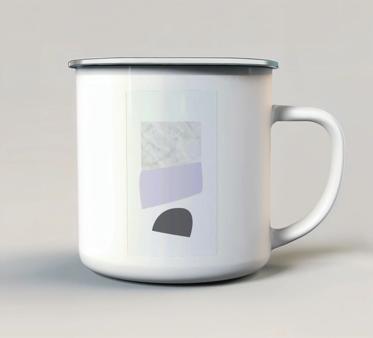 Pastel Shapes tazza in smalto da petiteCAPS