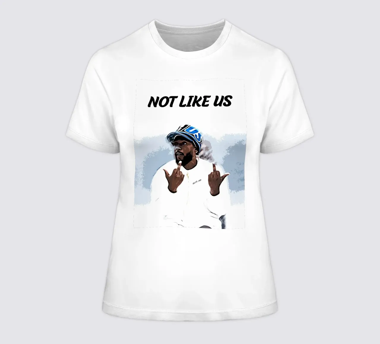 Not Like Us kendrick lamar 1 Art women's fitted t-shirt by music soul