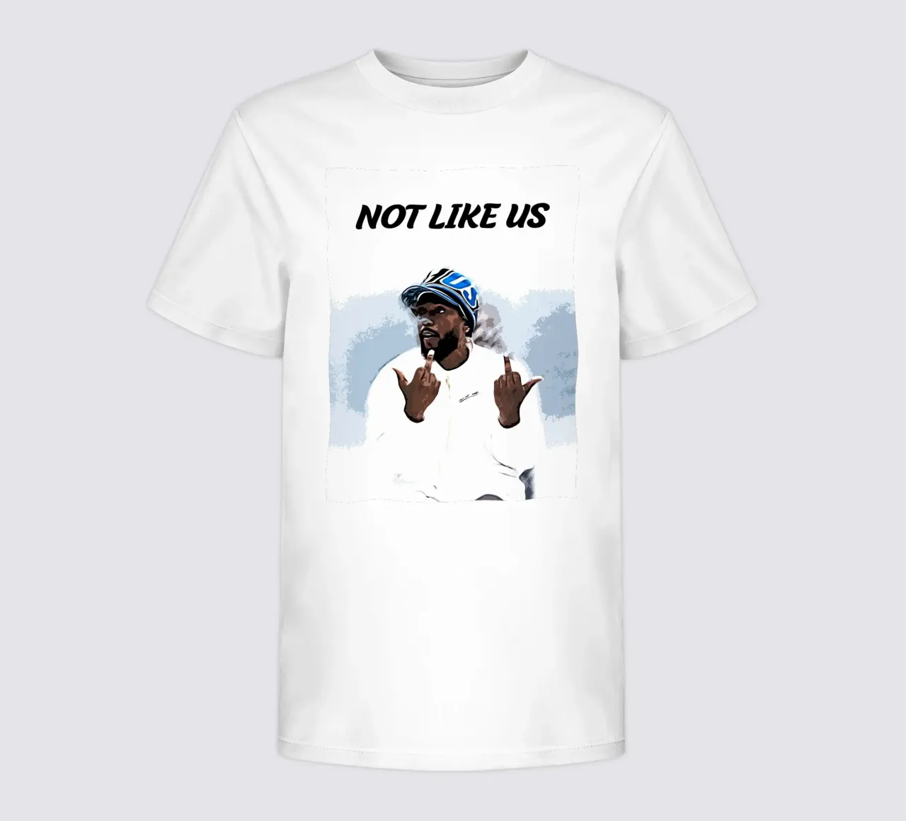 Not Like Us kendrick lamar 1 Art kids t-shirt by music soul