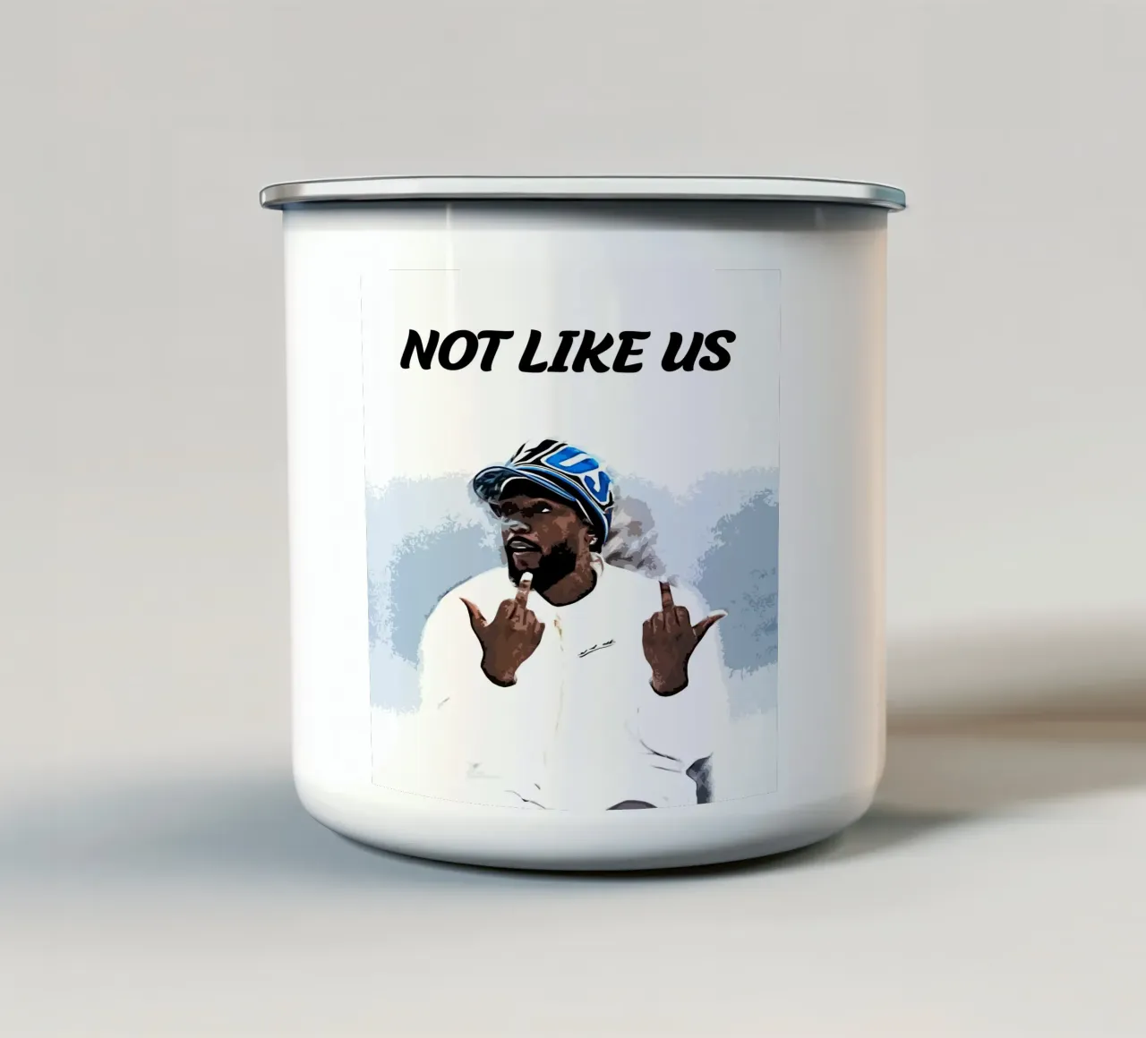 Non come noi kendrick lamar 1 Arte tazza in smalto da music soul