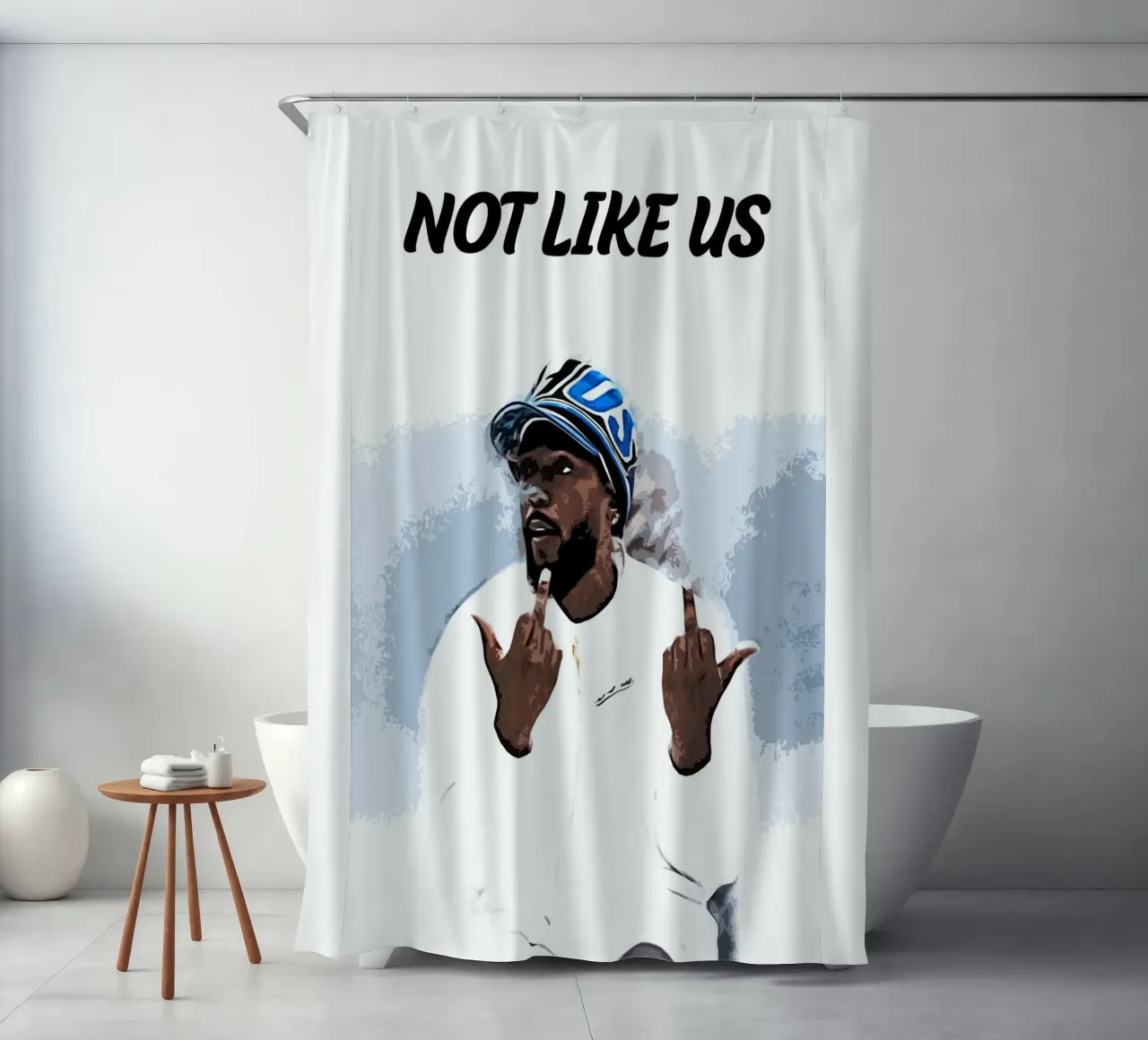Nicht wie wir kendrick lamar 1 Kunst Duschvorhang von music soul